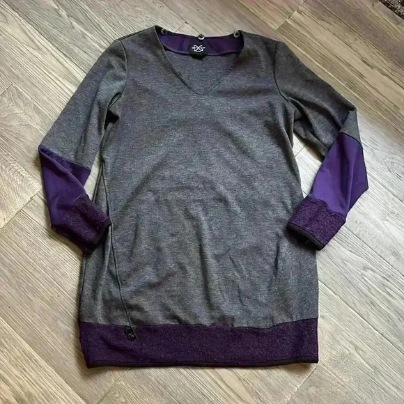 Dino Gaspari Dresses & Skirts - 🔥DINO Gaspari🔥 | Grey and purple sweater dress  with wool